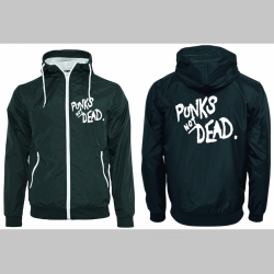 Punks not Dead šuštiaková bunda čierna materiál povrch:100% nylon, podšívka: 100% polyester, pohodlná,vode a vetru odolná